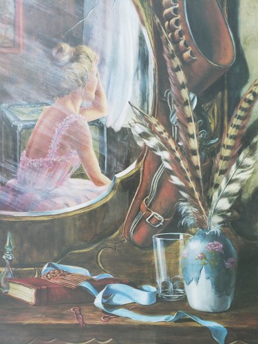 HAND SIGNED & NUMBERED LITHOGRAPH ART PRINT "MAIL ORDER BRIDE" BY IRISH McCALLA