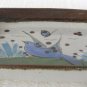 VINTAGE Tonala Handpainted Medium Size Display Collectible Art Pottery Tray Sig