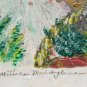 Signed Anne Jacobs Caribbean Marketplace Mixed Media Black Art Vintage Painting