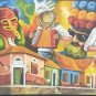 Rare Signed Carnival de Barranquilla Festival Folk Art Large Painting Colombia