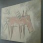ORIGINAL & SIGNED CHRISTINE 1988 PETROGYLPH ART LARGE TEXTURED PAINTING