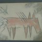 ORIGINAL & SIGNED CHRISTINE 1988 PETROGYLPH ART LARGE TEXTURED PAINTING