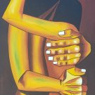 WOW! Eduardo Kingman LOVERS Contemporary CUBIST Art Painting ECUADOR by N. JESUS