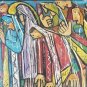 Rare & Signed Avi Okun Original Judaica Jewish Religious Painting Miami, Florida