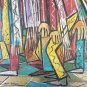 Rare & Signed Avi Okun Original Judaica Jewish Religious Painting Miami, Florida