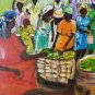 Original 1995 Signed Elisthene Jean Haitian Art Painting Haiti