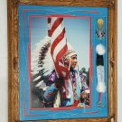 SIGNED Vintage PETE GOFF 14/500 Sioux Native Indian American Flag Photo Art