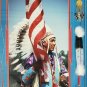 SIGNED Vintage PETE GOFF 14/500 Sioux Native Indian American Flag Photo Art