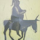Signed Irving Amen "Sancho Panza" Judaica 15/200 Lithograph Art Print Israel