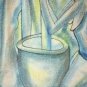 Signed 2004 Nsanda Victor Nude African Women Contemporary Abstract Art - Angola