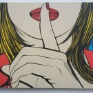 Vintage DEBORAH AZZOPARDI 1999 IKEA Sssshhh RED LIPS SOLMYRA Modern Wall Art Vintage DEBORAH AZZOPARDI 1999 IKEA Sssshhh RED LIPS SOLMYRA Modern Wall Art