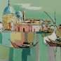 Vintage Handsigned Michael Schreck VENICE II Silkcreen Art Print 36/50 Inscribed