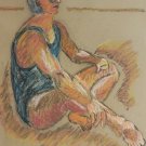 Original & Rare Signed Kravitz Color Pastel Male Portrait Drawing Sketch Art Original & Rare Signed Kravitz Color Pastel Male Portrait Drawing Sketch Art