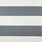 (1) JCPENNEY JCP Metallic Stripe Blue Indigo Silver Grommet Sheer Curtain 50X84