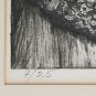 Signed Ileane Latar - At the Fence - Intaglio Aquatint Etching 4/25 Art Print
