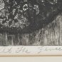 Signed Ileane Latar - At the Fence - Intaglio Aquatint Etching 4/25 Art Print