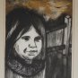 Signed Ileane Latar - At the Fence - Intaglio Aquatint Etching 4/25 Art Print