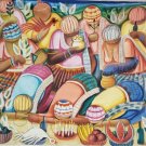 2000 Signed Walter Lima Afro Brazilian Women Bahia Brazil Brasil Art Painting
