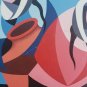 Signed VARITTAS Latin American Cubism Naif Folk Art Painting Peru Mexico Ecuador
