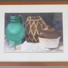 Original Eriberto Cruz Watercolor Still Life Painting - Eriberto Studios, CA
