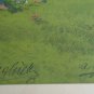 Vintage Hand signed A. Gluck German Farm Landscape Art Large Print - Germany