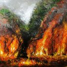 2019 Rudin Karyanto - Inferno - Abstract Expressionism Art Painting on Canvas