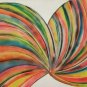 Rare & Signed Avi Okun Original Large Abstract Art Painting Miami, Florida