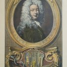 Rare Sir Samuel Garth M.D. Houbraken 1748 Antique Hand Colored Etching England