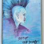 Signed B Groadan - Shut Up and Dance - Punk Rock Lady Woman Chic Art Painting