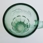 Vintage Green Libbey Coca-Cola Thick Heavy Glass Soda Malt Mug w/ Handle 14 oz.