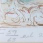 1980's Vintage & Rare Edna Hibel Color Lithographic Collectible Oriental Asian A