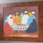 Original Signed Mokhtar Ghailan Morocco SHEIKHS & ARABIC WOMEN IN HAREM Painting