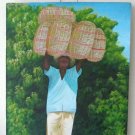 Rare Signed EMMANUEL DULCE Contemporary Art Painting Haiti - Listed Haitian Arti