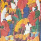 Vintage & Signed FanFan Kenol Naif Folk Haitian Art Painting on Canvas HAITI