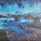 1966 Original & Signed Wanderley Bosque de Caldas Mixed Media Painting - Brazil