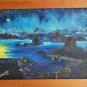 1966 Original & Signed Wanderley Bosque de Caldas Mixed Media Painting - Brazil