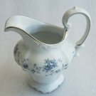 (1) Johann Haviland Blue Garland DAIRY CREAMER PLATINUM HANDLE Bavarian Germany