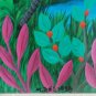 Rare 1985 Martin Bessega Toucan Bird Jungle Art Painting Venezuela Listed Artist