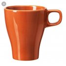 WOW! IKEA FARGRIK 8 oz Coffee Mug Burnt Orange Stackable Tea Cup Ceramic Sweden WOW! IKEA FARGRIK 8 oz Coffee Mug Burnt Orange Stackable Tea Cup Ceramic Sweden