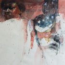 1987 Signed ALEX POWERS Original BLACK AMERICA Afro American Watercolor Painting