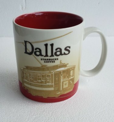NEW 2009 DALLAS Texas Starbucks Global Icon Collector Series Coffee Mug 16 oz