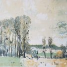 1963 Rare Hand Signed Gerard Panet French Landscape Art Scene Artist Proof Print 1963 Rare Hand Signed Gerard Panet French Landscape Art Scene Artist Proof Print