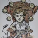 1975 Rare Signed Balogh Caricature Art Radio WRMF WIBC WNAP KVIL WVBF WKOX WIBC
