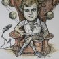 1975 Rare Signed Balogh Caricature Art Radio WRMF WIBC WNAP KVIL WVBF WKOX WIBC