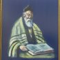 Rare Signed Ben Meir Rabbi Academic Scholar Moshe Jerusalem Judaica Art Painting