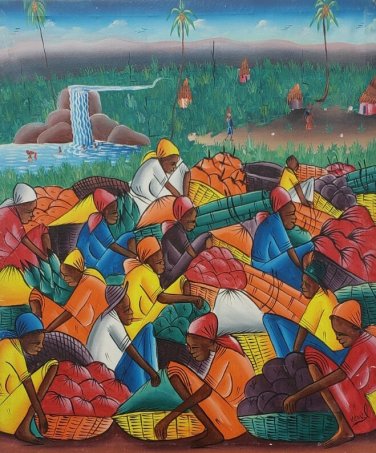 Signed Original Vintage & Rare Haitian Painting by Nenel HAITI