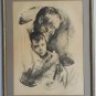 SIGNED & NUMBERED 144/200 SANDU LIBERMAN "FATHER & SON"  LITHOGRAPHIC ART PRINT