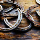 Signed Rob Gage - HORSESHOES - Western Cowboy Americana Photographic Art Print