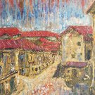 RARE 1972 HECTOR TERCEROS "A MANECER" LATINO ART SOUTH AMERICAN PAINTING