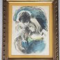 Vintage Signed M. Maurice  "Lovers" 35/250 Sandu Liberman Jewish Art Litho Print